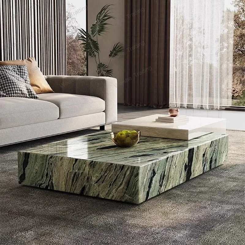 

Any Size Custom Italian Luxury Marble Coffee Table High End Designer Statement Piece Villa Penthouse Living Room Heat Scratch Re