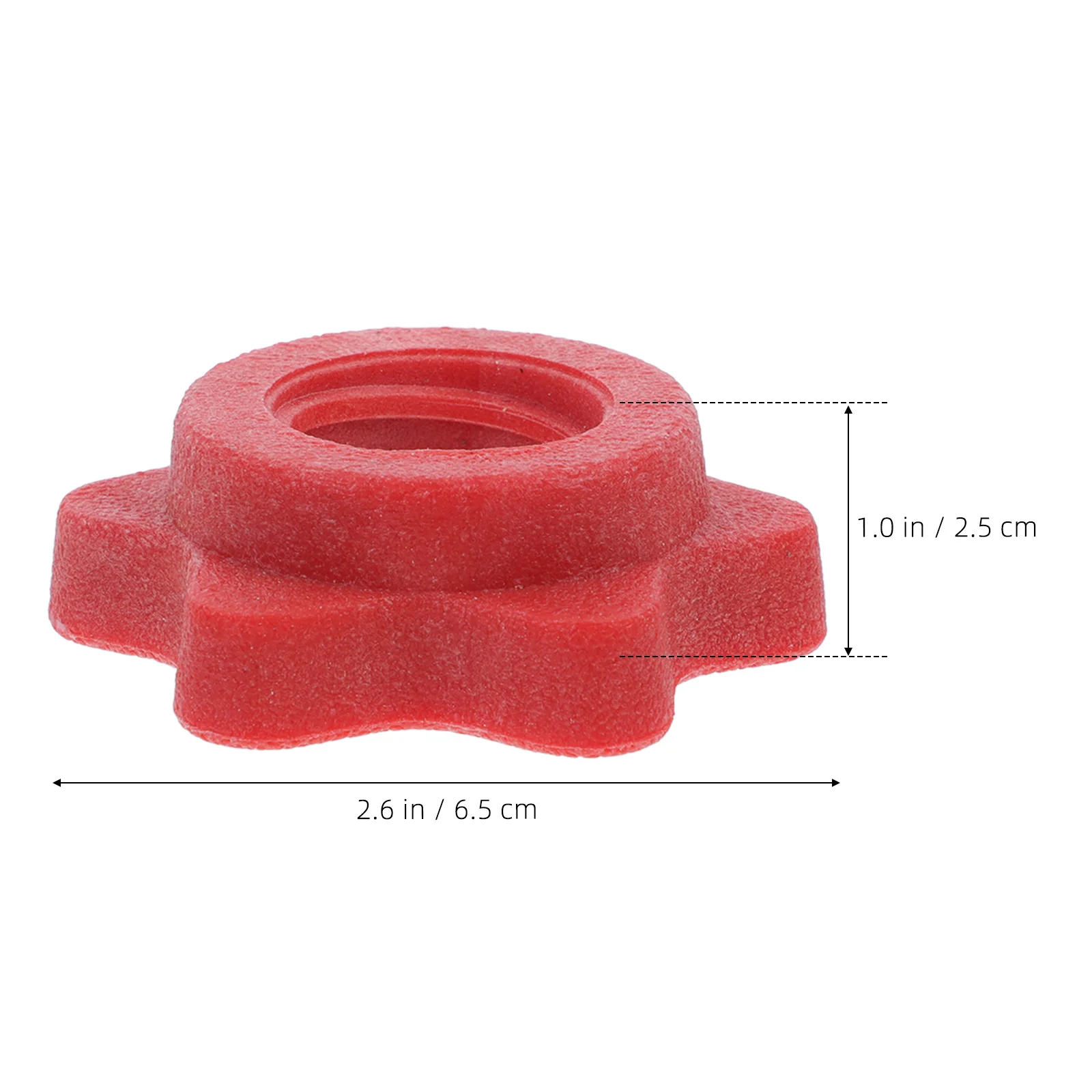 

4pcs Barbell Lock Collar Dumbbell Self-Locking Nut Heavy Duty Plastic Fastening Fitness Equipment Universal Barbell Pole