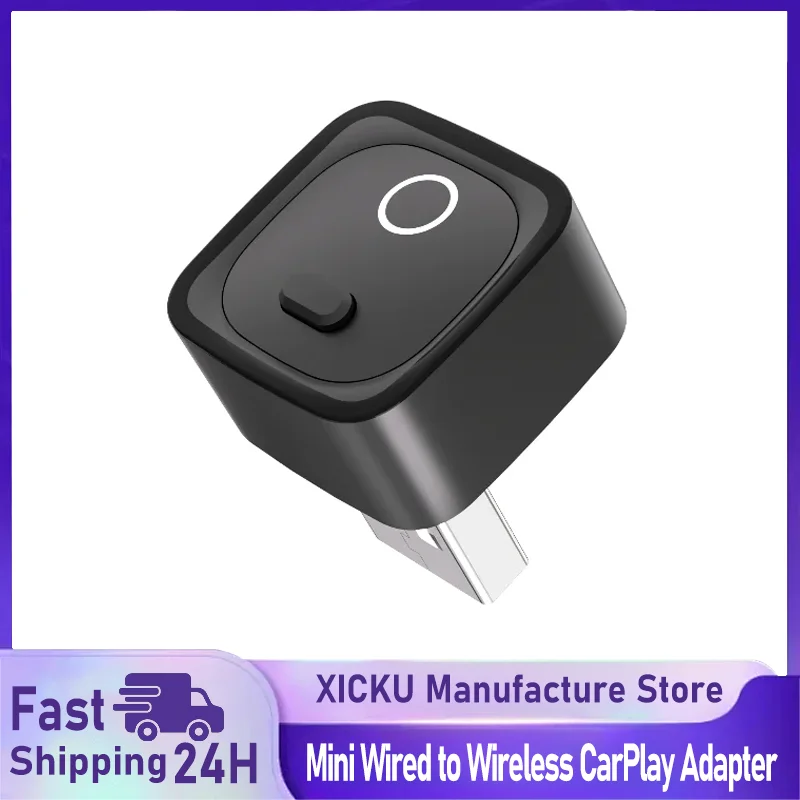 

Беспроводной адаптер CarPlay CA525-M: Mini Wired to Wireless, Plug and Play, Wi-Fi 6, BT5.4, Smart Box для интеллектуальных автомобильных систем