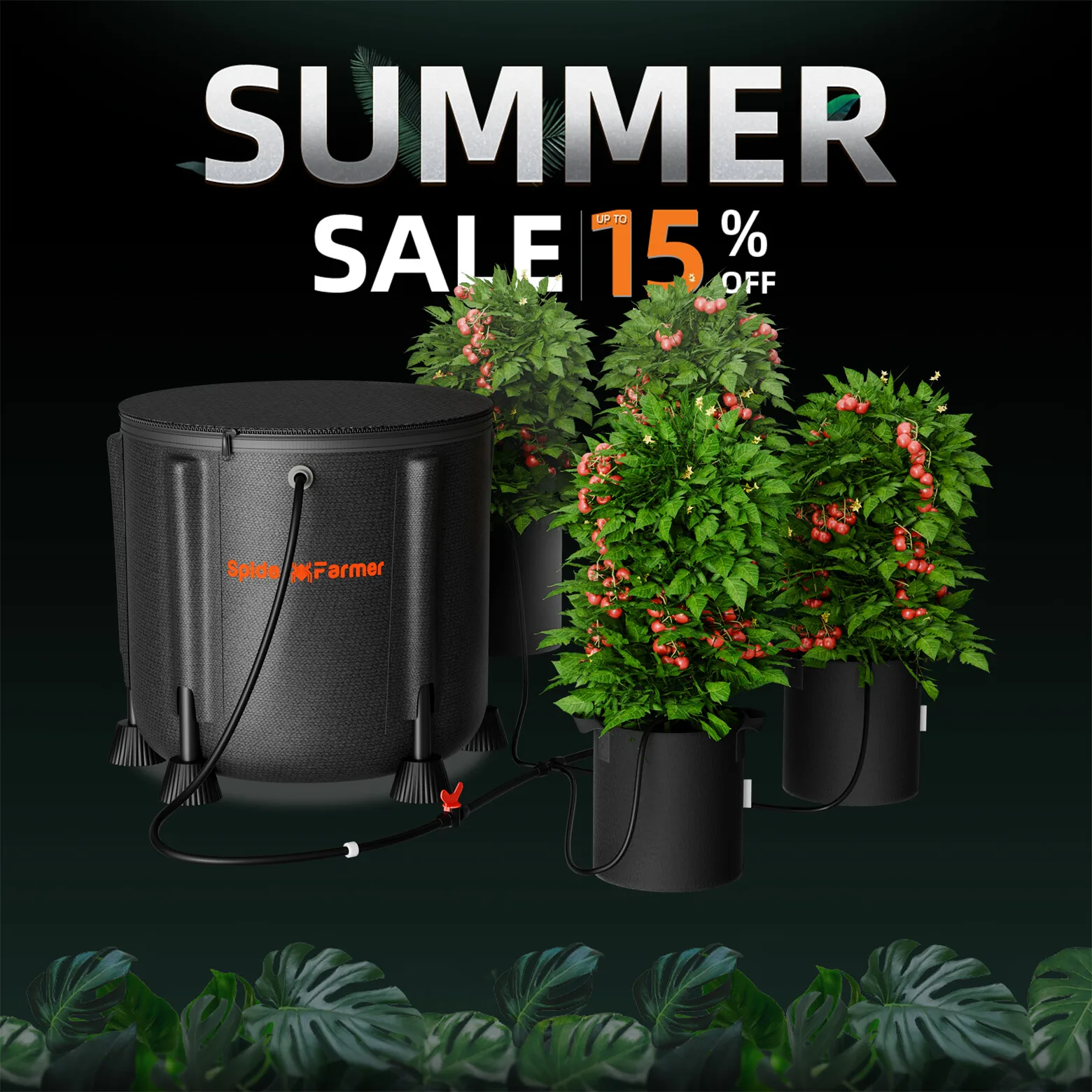 

Spider Farmer Automatic Drip Irrigation System Water Pump Hose Spray for Plants