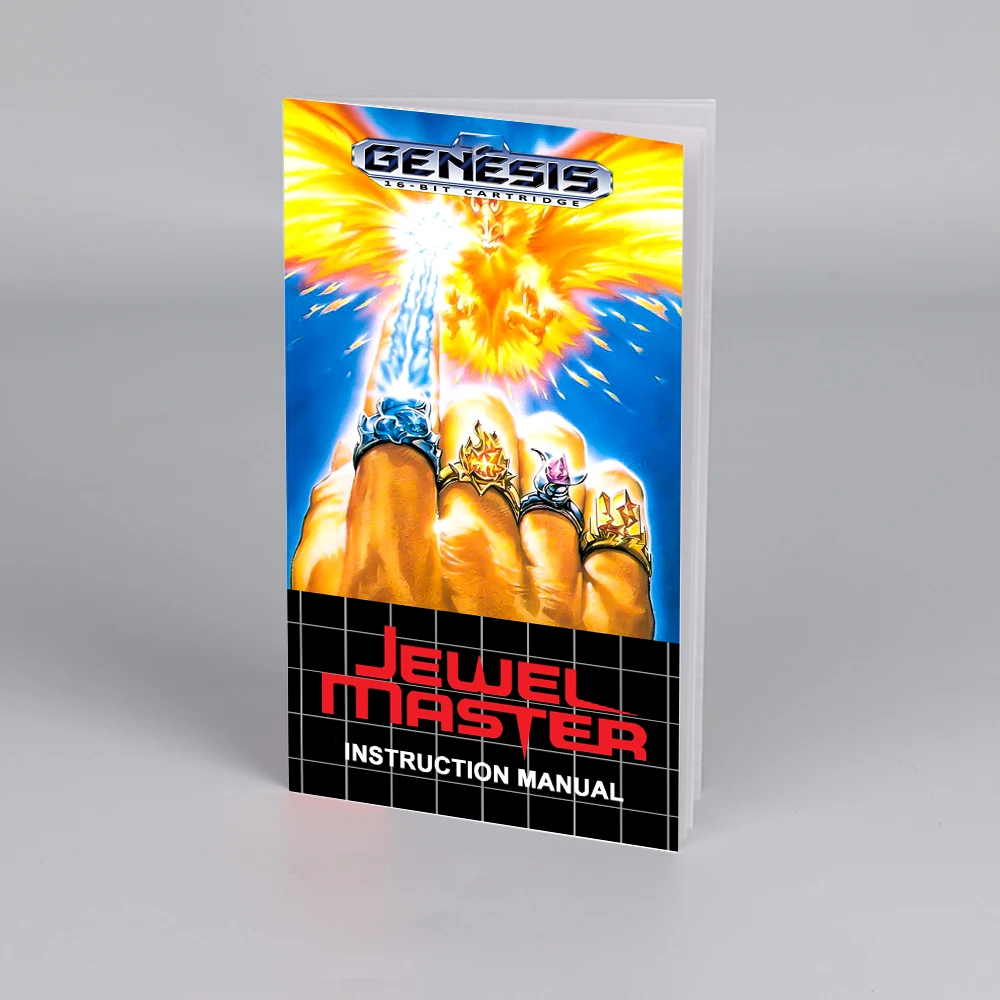 per cartuccia di gioco retrò Jewel Master a 16 bit per console per videogiochi Sega Genesis Megadrive