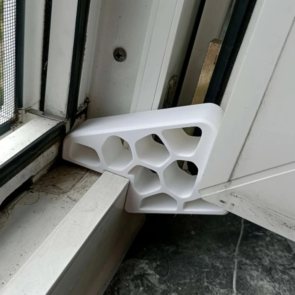 

Window Plastic Door Stopper with Easy-Install Design Prevents Sliding Down Secure Window Hold White Door Stops for Home Office