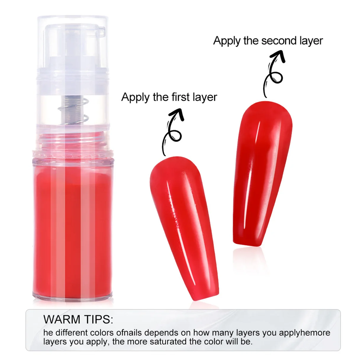 1 قطعة التدرج مسمار مسحوق رذاذ مسحوق الغمر مسحوق معكرون اللون أورورا البريق مسحوق البوب اللون المحمولة مسمار الفن خلق