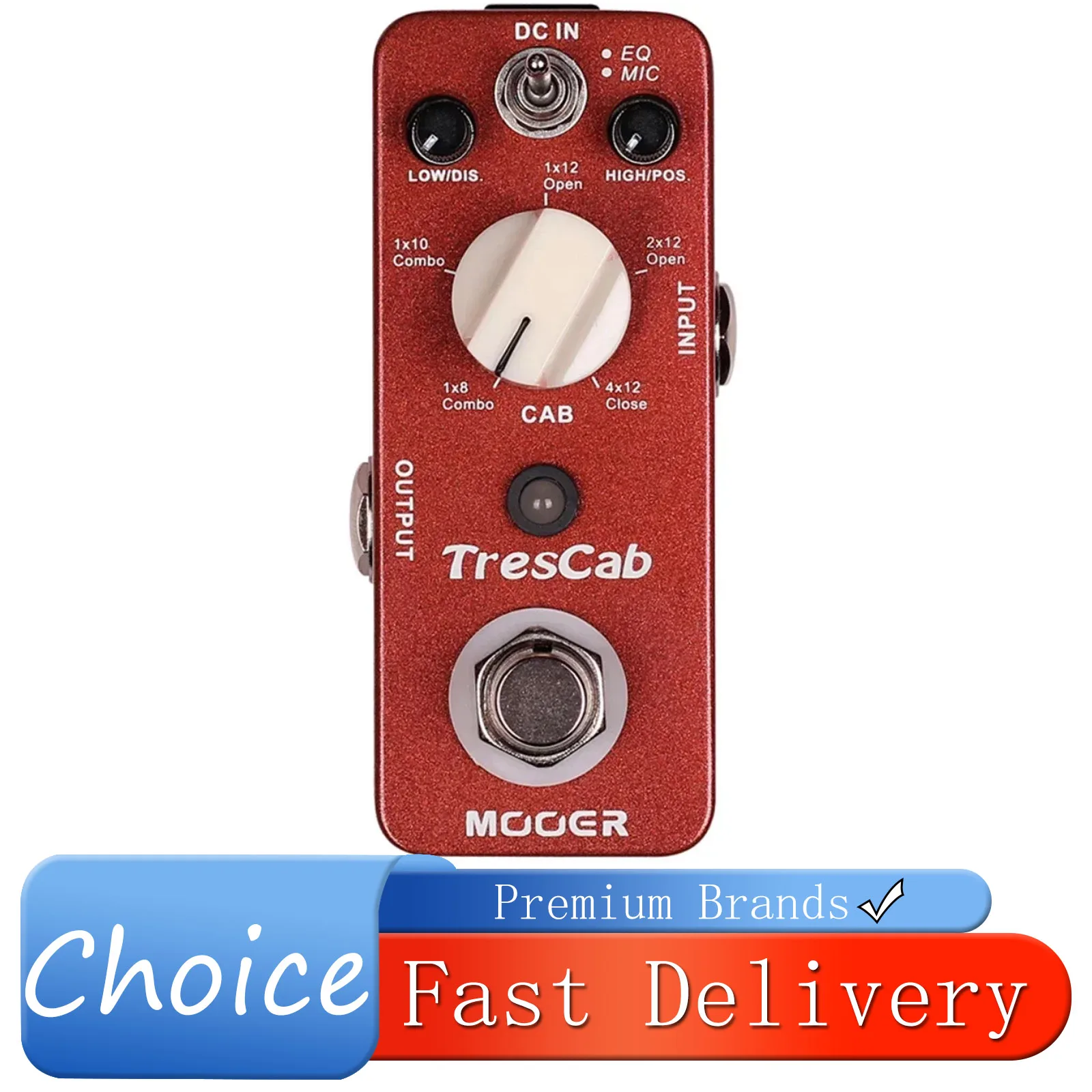 MOOER Trescab Electric Guitar Pedal Effects Digital Cabinet Simulation True Bypass Pedal Electric Guitar Accessories Parts