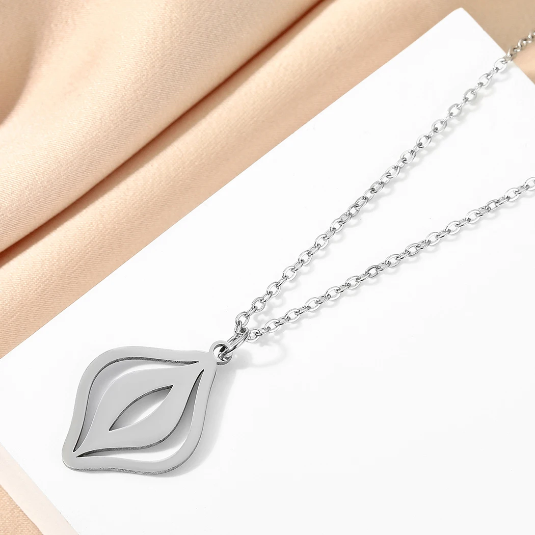 Feminist Vagina Necklace For Women Stainless Steel Human Medical Organ Pendant Female Equality Pride Jewelry Birthday Docto Gift