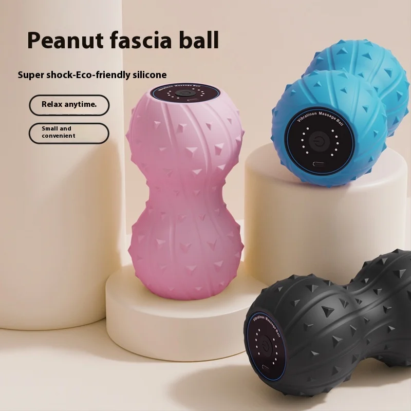 Peanut Massage Ball, Trigger Point Massager for Neck, Shoulder, Foot & Leg Muscle Relief, Fitness Myofascial Release Ball