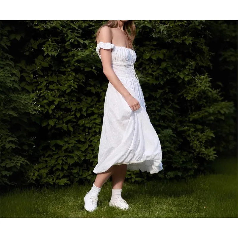 

Dress 2026 Summer French Hollow Slim Dress