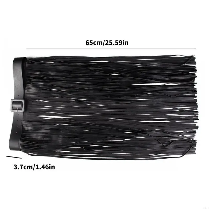 

M6CD Unique Fringe Waistband for Women Wrap Dress Halter Dress Fringe Belt