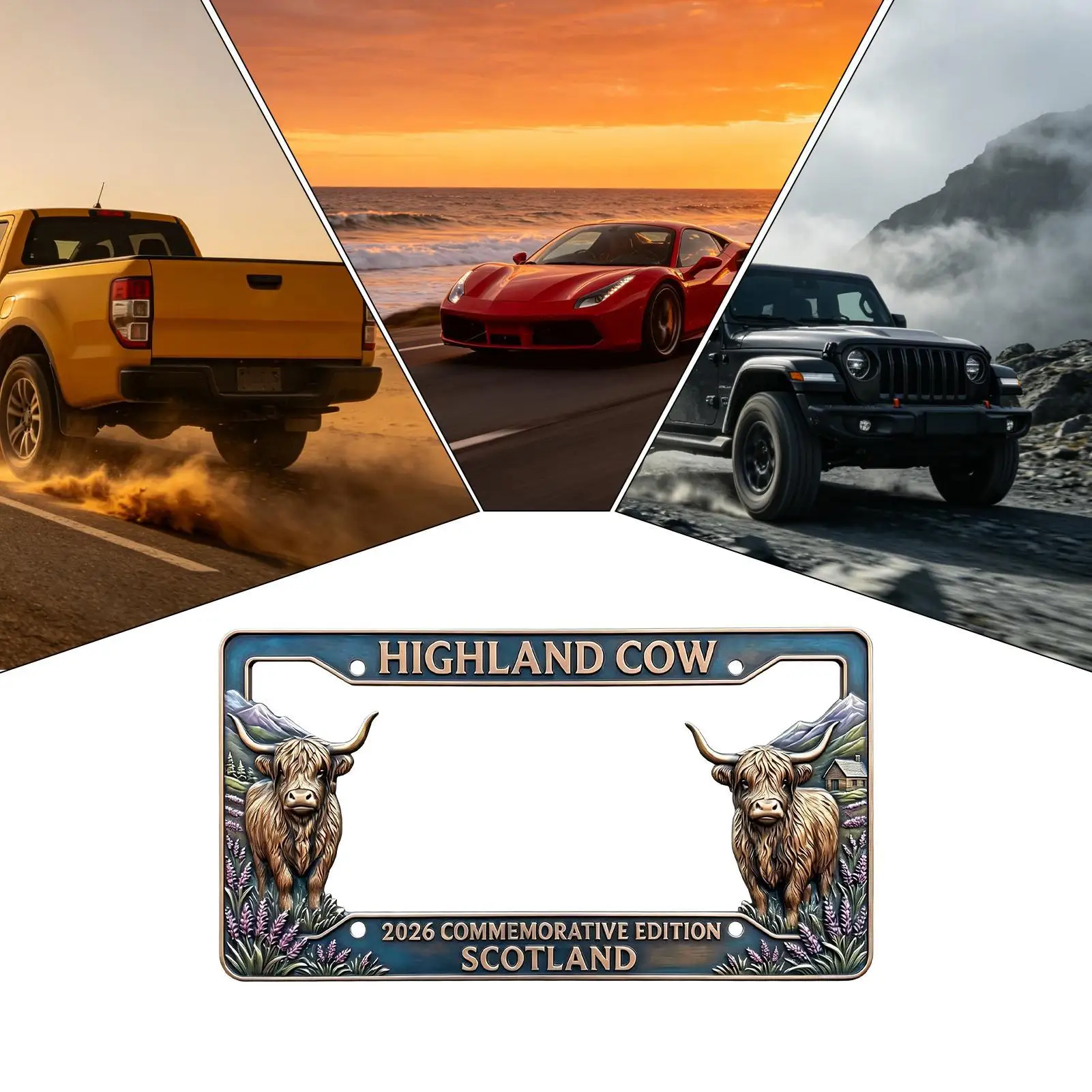 

Car Plate Frame Fade-Resistant Rust-Proof Cute License Plate Frame For Automotive Vehicle Sedan Suv Rv Truck Tractor