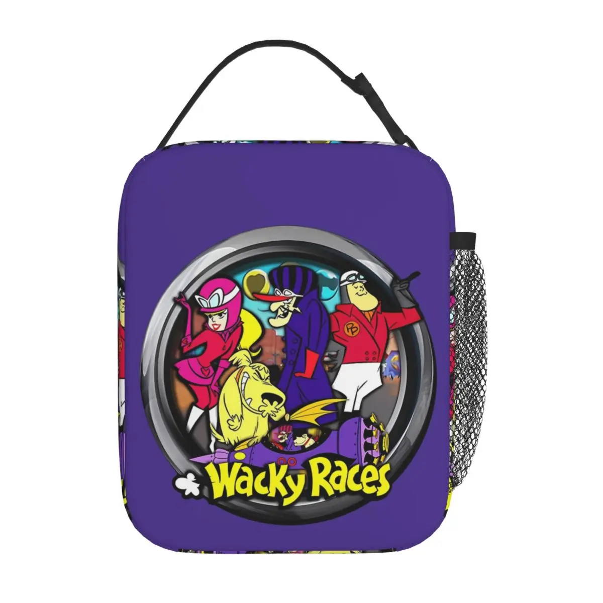 

Vintage Insulated Lunch Bag Leakproof Wacky Races Lunch Container Thermal Bag Tote Lunch Box School Travel Food Storage Bags