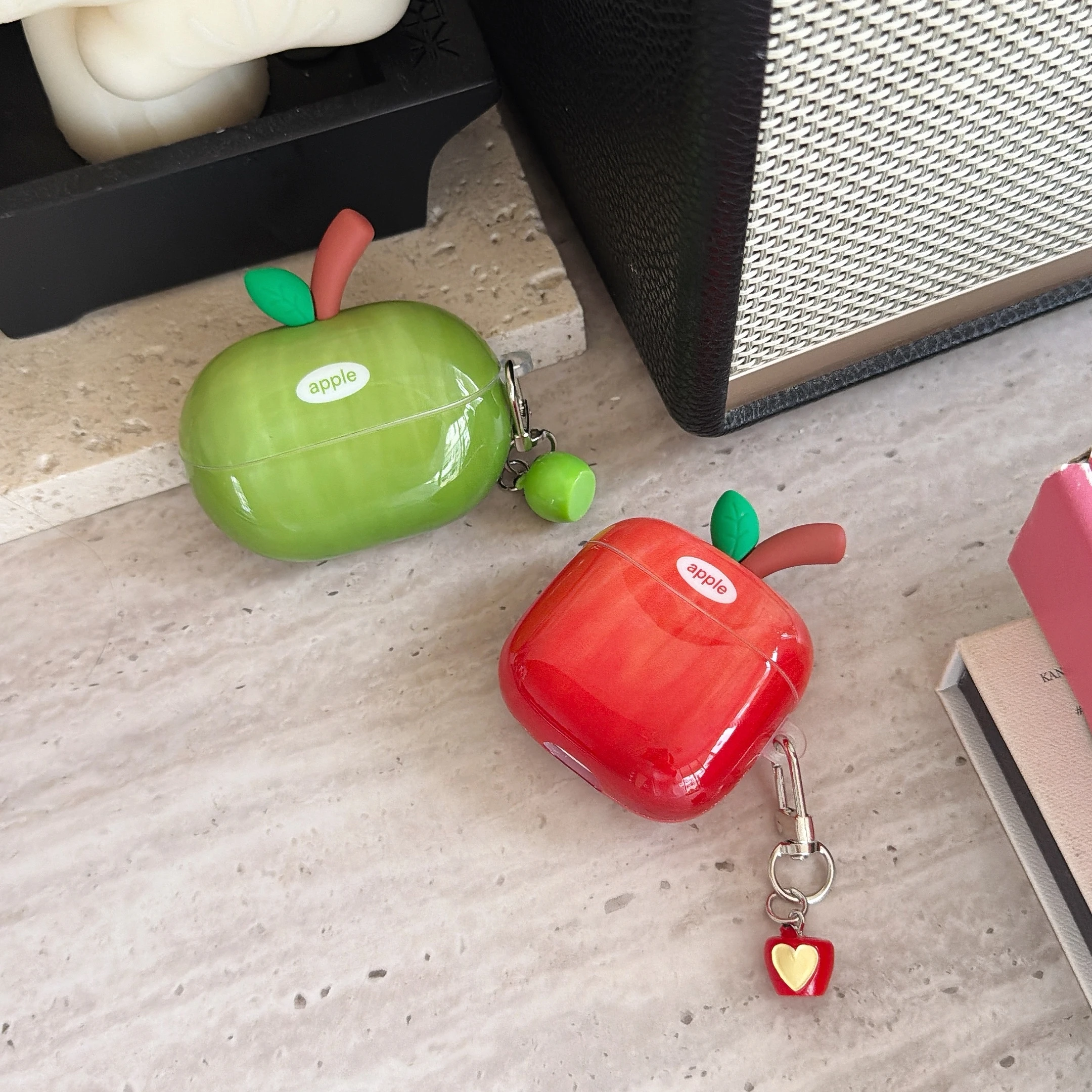 حافظة لهاتف هواوي FreeClip حافظة ثلاثية الأبعاد لطيفة باللون الأحمر والأخضر Apple غطاء سماعة أذن لهاتف هواوي Freebuds 5i 6i SE2 SE3 Pro 3 Pro 4 #2