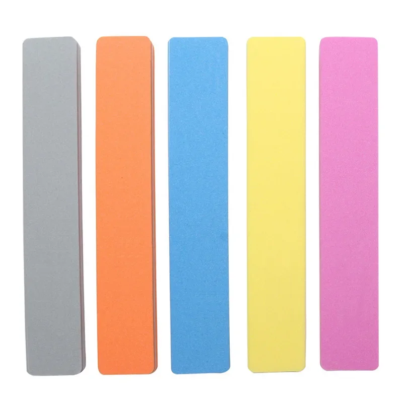 Pilniki do paznokci o gradacji 100/180, dwustronne, zmywalne, z płytą szmergelską, do blokowania i polerowania paznokci, narzędzia do manicure, dostawca.