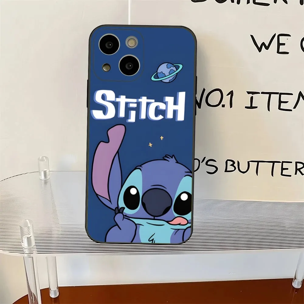 Cute S-StitchS Blue Phone Case For iPhone 16,15,14,13,12,Pro,Max,11,7,8,Plus,XR,XS Max Shockproof Silicone Soft Shell