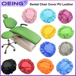 4Pcs/Set Dental Unit Chair Cover PU Leather Dentistry Seat Protector Sleeves Elastic Waterproof Protective Dentist Chair Cover