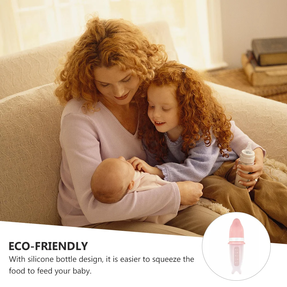 

Silicone Squeeze Feeding Bottle Baby Infant Newborn Tableware Tools 1Set Eco Friendly Food Grade Material Easy Squeezable