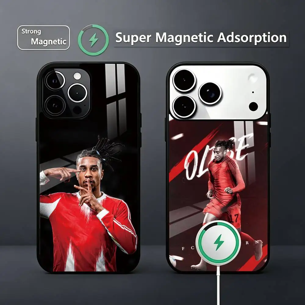 

Football M-Michael O-Olise 17 Phone Case For iPhone17,16,15,14,13,12,11 Plus,Pro Magnetic Supports Magnetic Wireless Charging