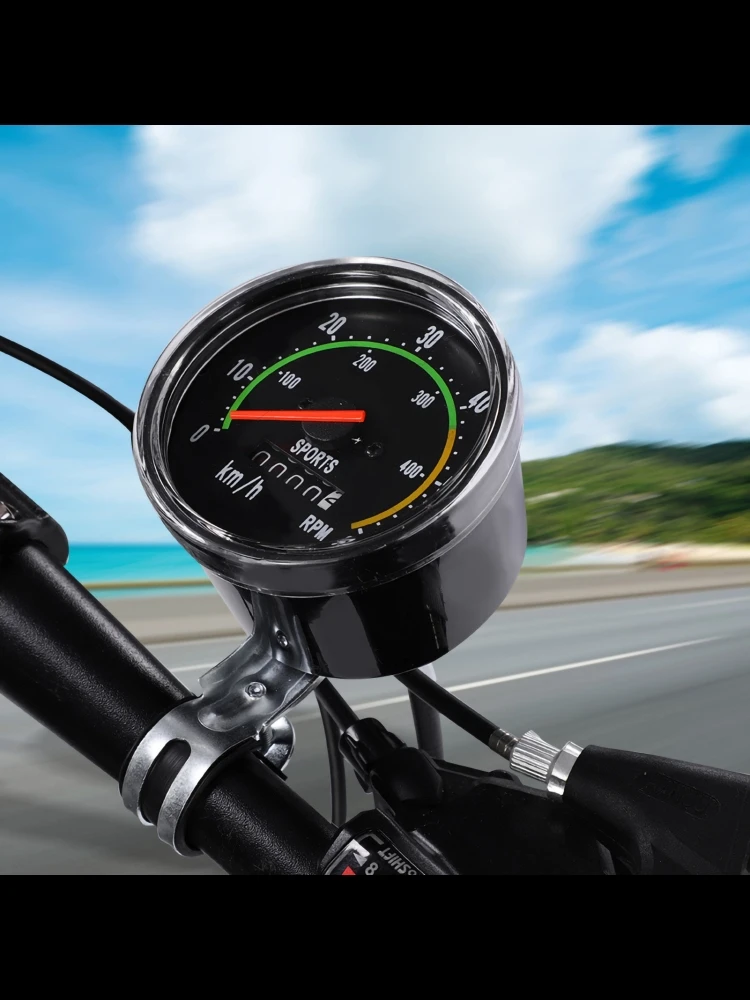 AliExpress NONE Universal Mechanical Speedometer for Bicycles Made Durable Aluminum Alloy High-quality Bicycle Equipment Speedometer Odometer