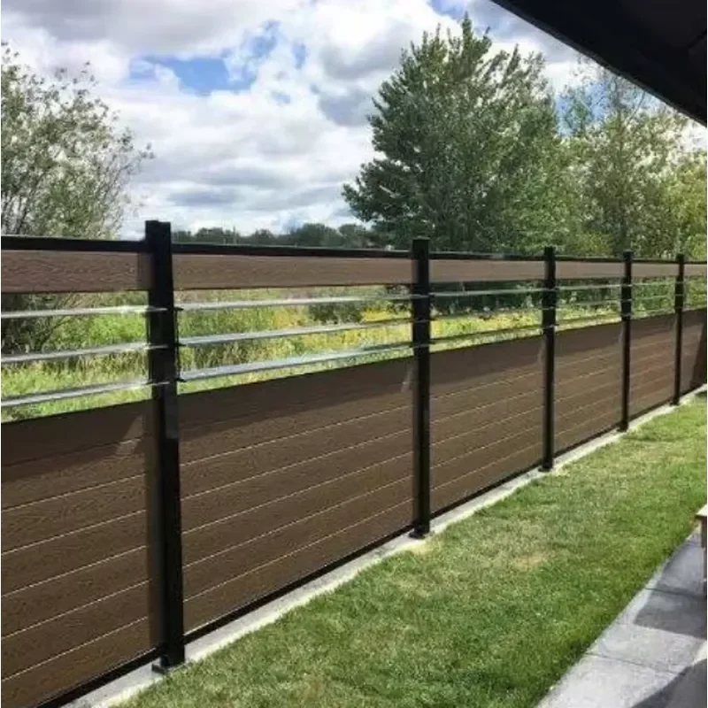 Hot Selling WPC Fence Board New Anti-UV Outdoor Safety Fencing 3D Modelling Service Included for Yard Ranch Privacy Courtyard