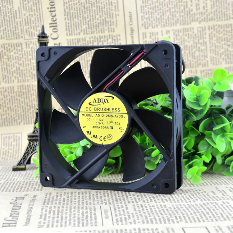 

ORIGINAL 12025 DC12V 0.34A AD1212MS-A70GL 12CM12 CM FAN