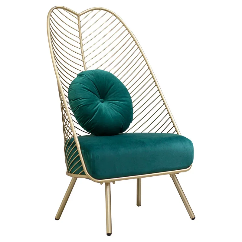 

~Light Luxury Leisure Chair Creative Personality Backrest Soft Pillow Single Balcony Couch Accent Chair