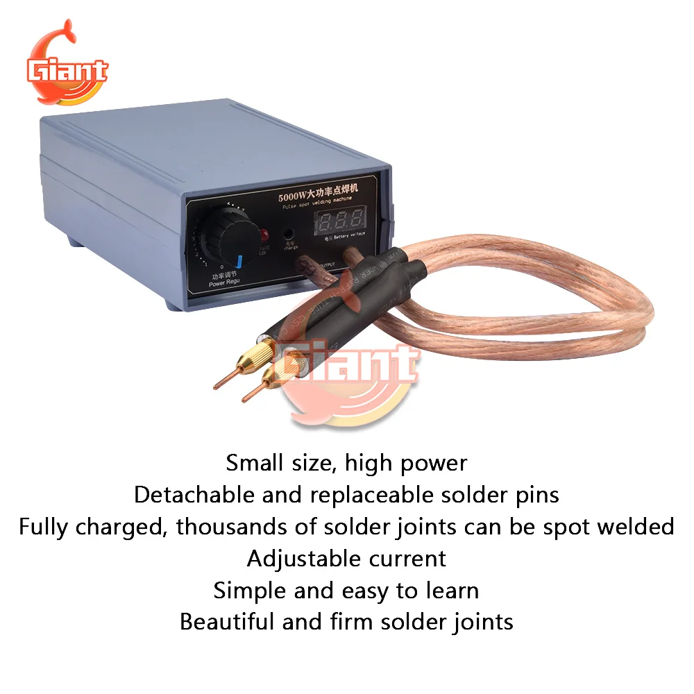 5000W Mini Spot Welder Machine Diy Kit 18650 Batterij Paack Lassen Draagbare Puntlassen Machine Pen Met Nikkel strip