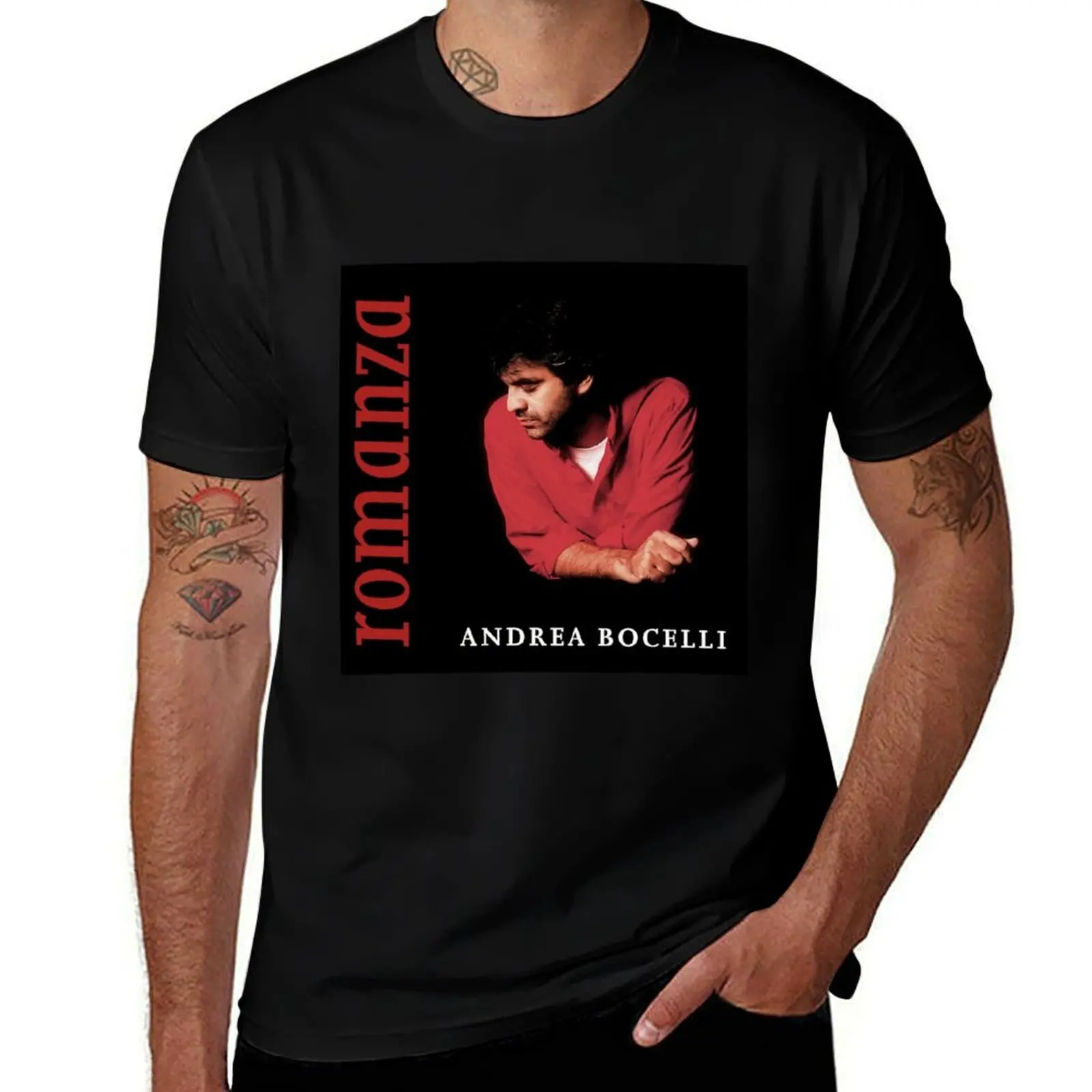 Romanza by Andrea Bocelli T-Shirt cotton t shirts man 100% T-Shirt