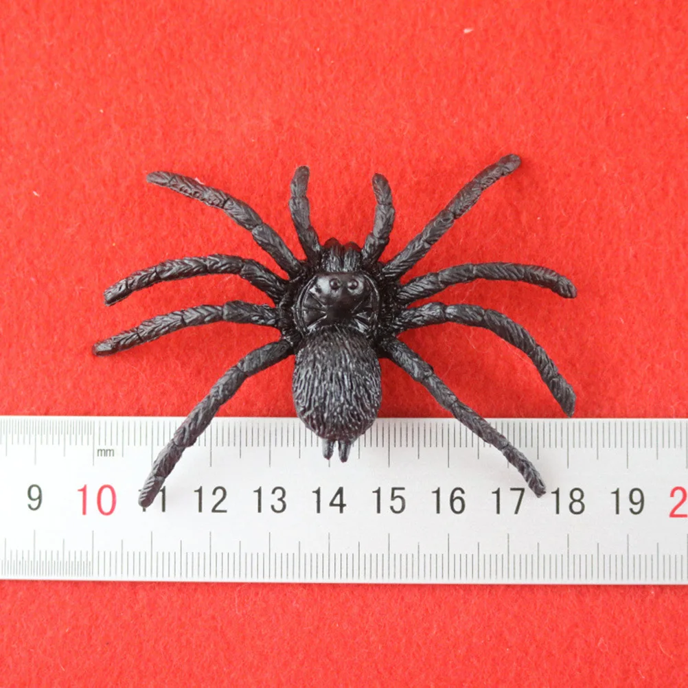 10 stuks realistische plastic spinnen zwart Halloween decor simulatie spin voor feest carnaval kostuum prank grap duurzaam niet-giftig