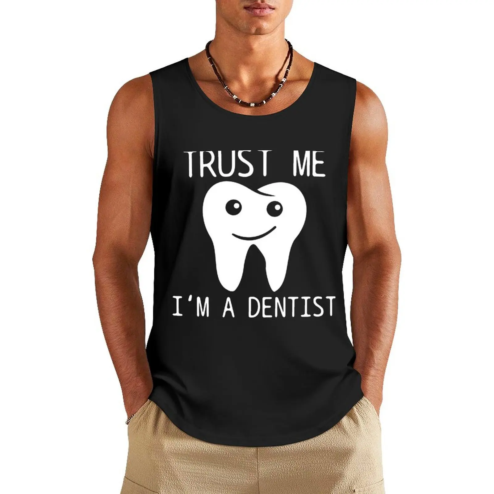 Dentist Tank Top gym t shirt gym gym clothes man bodybuilding for men