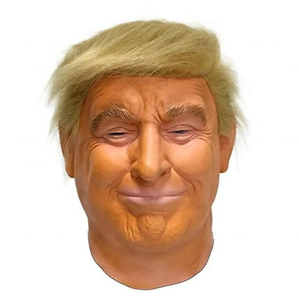 

US President Trump Mask Halloween Latex Character Headgear Mask Playback Prop