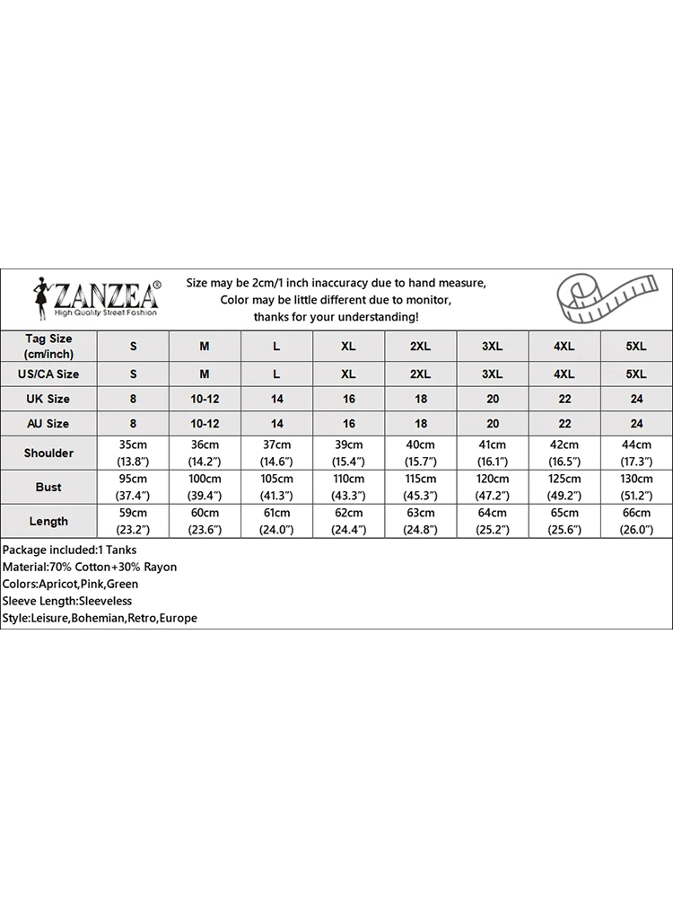 2025 zanzea verão camis moda férias tanques topos feminino blusa sem mangas casual sólido solto praia camisa o pescoço blusas mujer