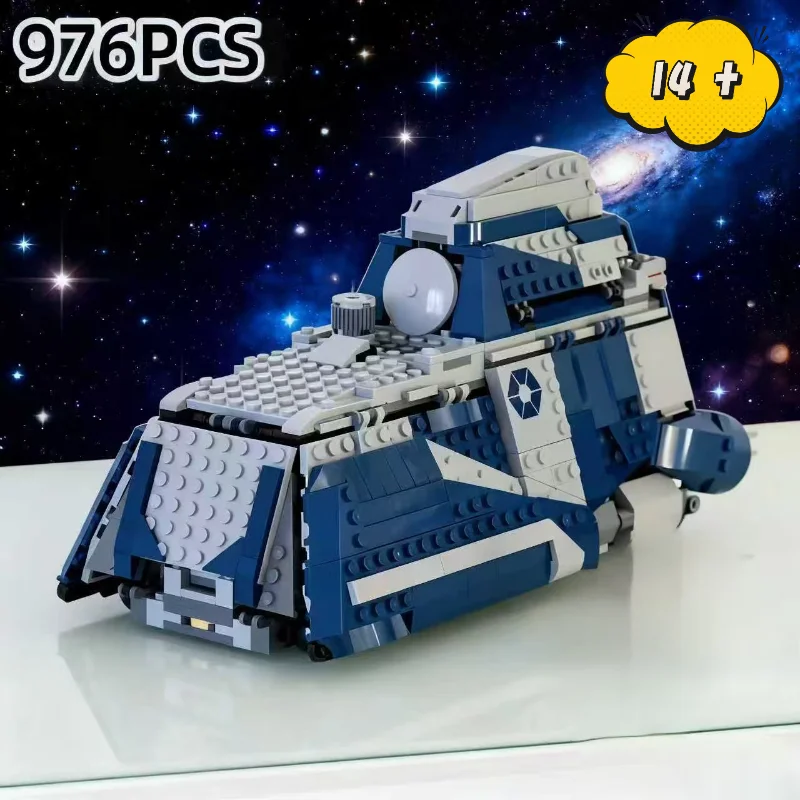 976 قطعة خطة النجوم صالح 75435 MTT اللبنات تعديل سفينة الفضاء العسكرية نموذج الطوب لعبة هدايا عيد الميلاد للأطفال