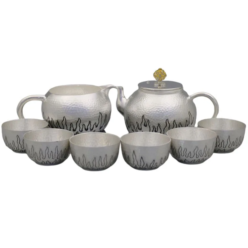 Sterling silver tea set