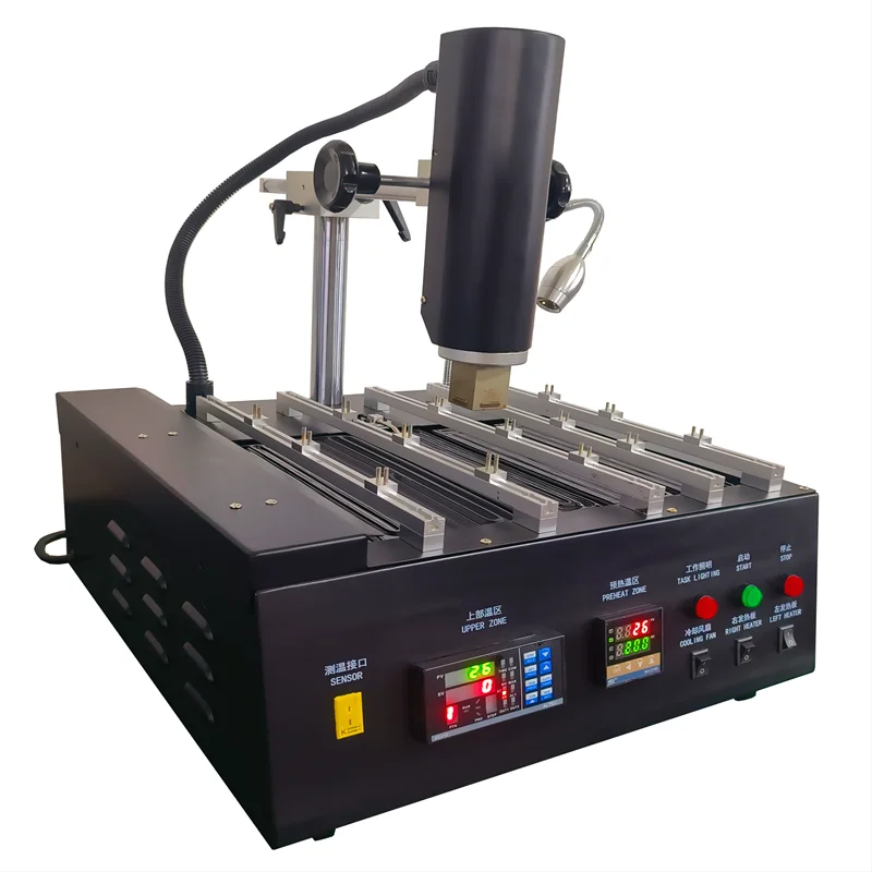 Precision Controlled BGA Rework Station with Dual Temperature Zones and Large Preheating Platform