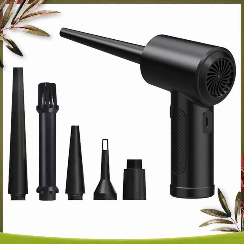 ABDW-1 Set Plastic Air Cleaner 68W Compression Blower 51000 RPM Black Powerful Suction Portable Computer Keyboard Multi-Function