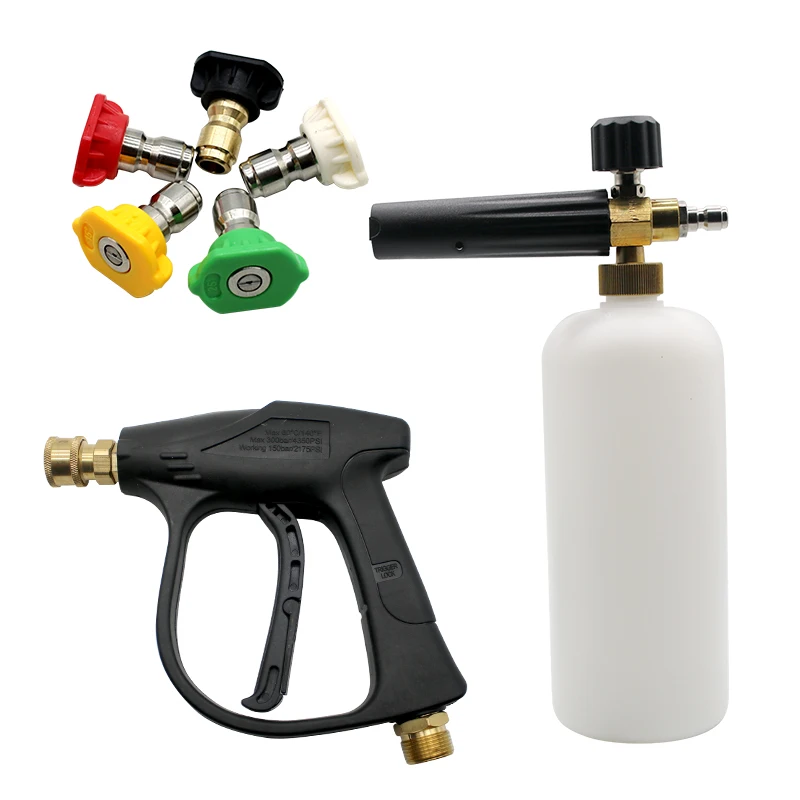 Car Foam Gun High Pressure Nozzle Auto Cleaning Snow Foam Gun Spray Bottle Bubble Maker Deep Water Spray Gun Cleanin