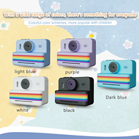 2.8-inch screen instant printing toy camera with 32GB SD card, 3 rolls of printing paper, portable high-definition camera, insta