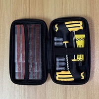 Universal Vacuum Tire Repair Kit - Emergency Puncture Fix for Car/Moto/Bike/Truck/SUV, With and Without Glue, Portable Fix