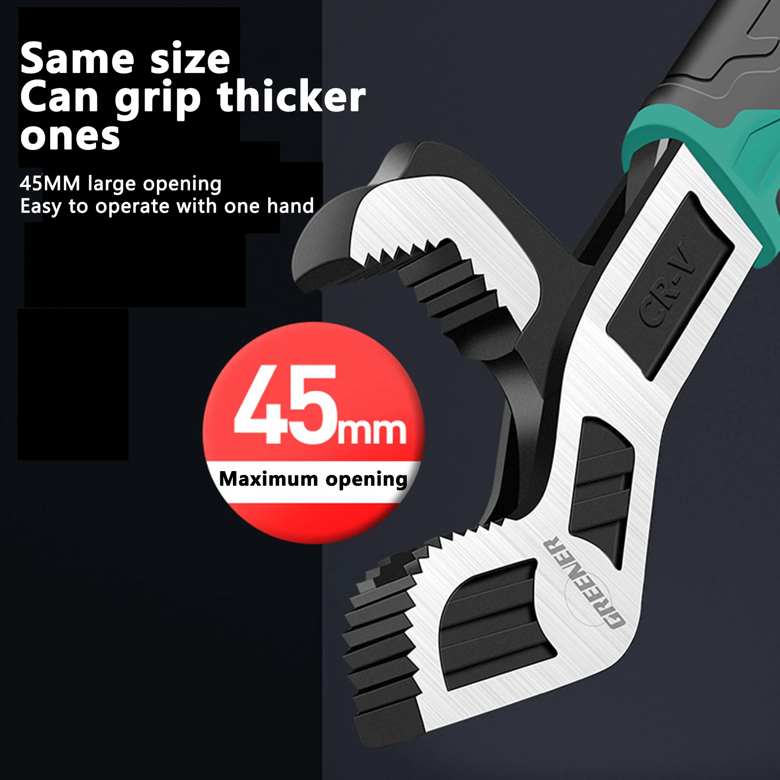 

6/8/10inch Self-locking Wrench Portable Open-end Adjustable Wrench Electricians Carpenters Machine Maintenance Hardware Tools