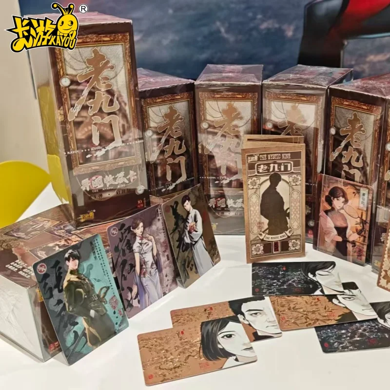 

Kayou Old Nine Gate Card Коллекционная карта «Странные новости» Открытая упаковка 1-я пуля-гробница Ребристые заметки Китайская комикс-карта Чжан Цишань