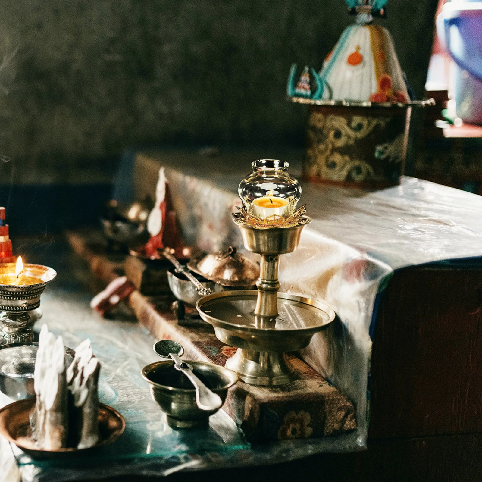 

Glass Oil Lamp Shade Retro Style Lamp Lampshade Decorative Light Cover Accessory Glass Oil Lampshade Light Cover