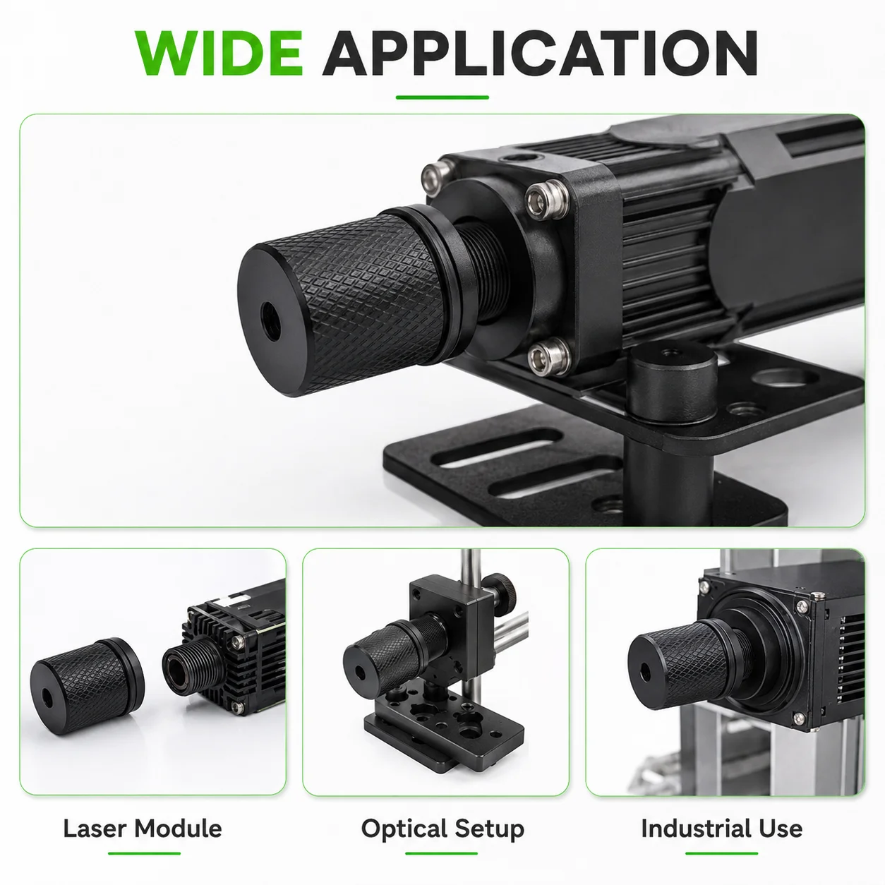 ZhonNa High-Power Laser Focusing Head 19.5x27mm Built-in Glass Lens M9x0.5P Laser Module Optical Tools Instrument Accessory Part