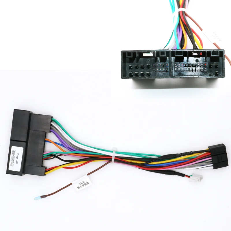 For Hyundai Tucson ix35 Sonata Santa Fe Kia Sportage Rio Sorento 16 Pin Plug Connector Car Android Cable Wiring Harness