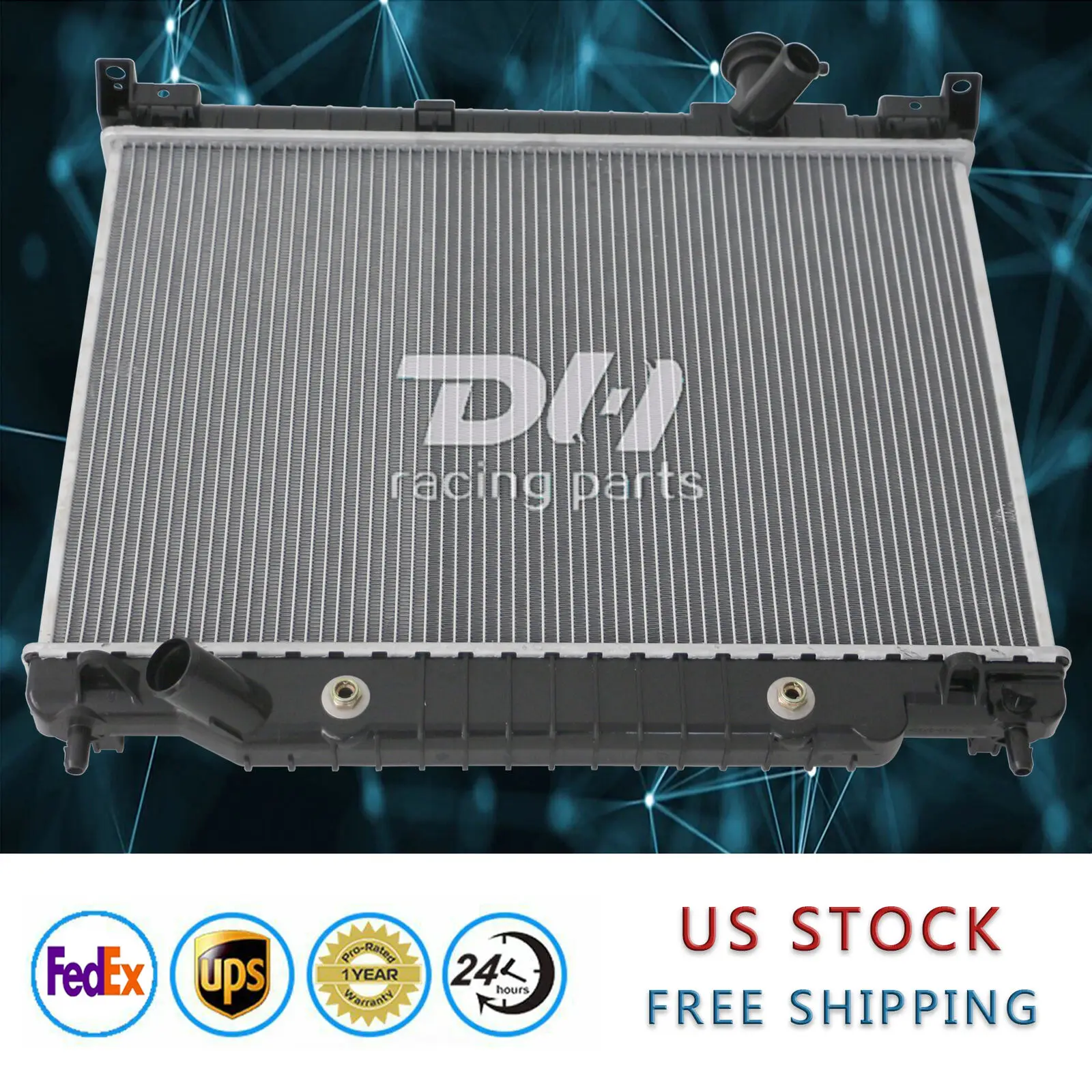 Radiador de alumínio adequado para Chevy Trailblazer GMC Envoy 04-07 Buick Rainier 2002-09