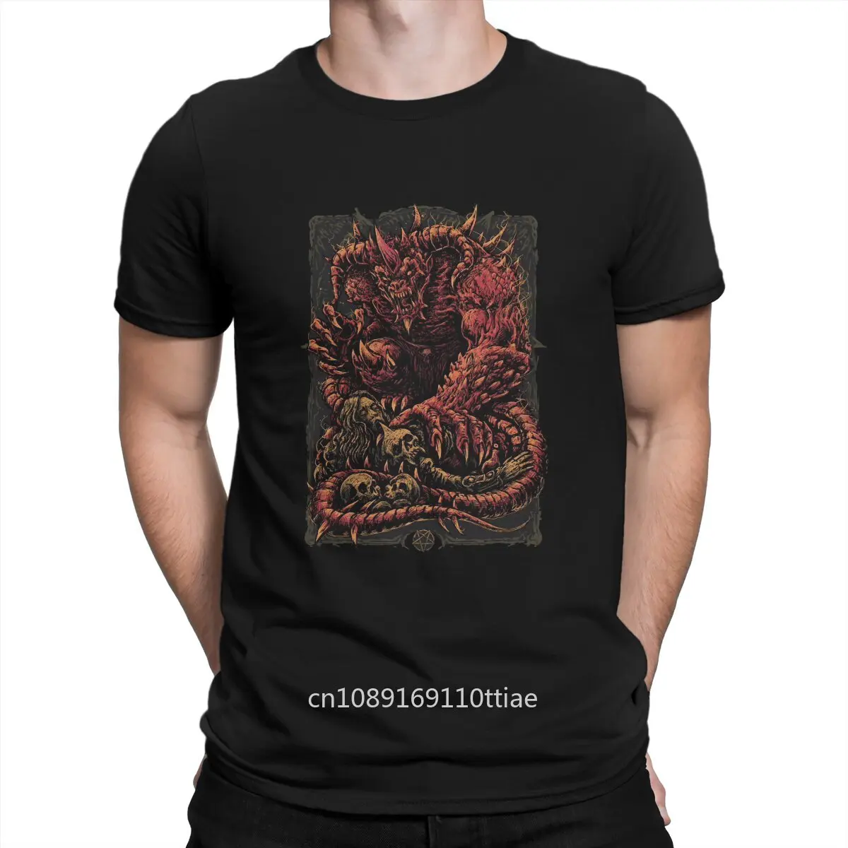 Monster Unique TShirt D-Diablo Leisure T Shirt Newest T-shirt For Adult