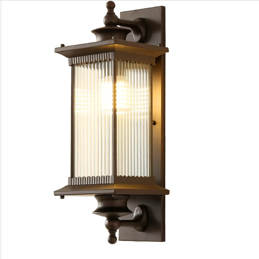 Retro Outdoor Waterproof Lighting Wall Lamps European Style Garden Corridor Balcony Exterior Wall Residential Porch Lamp