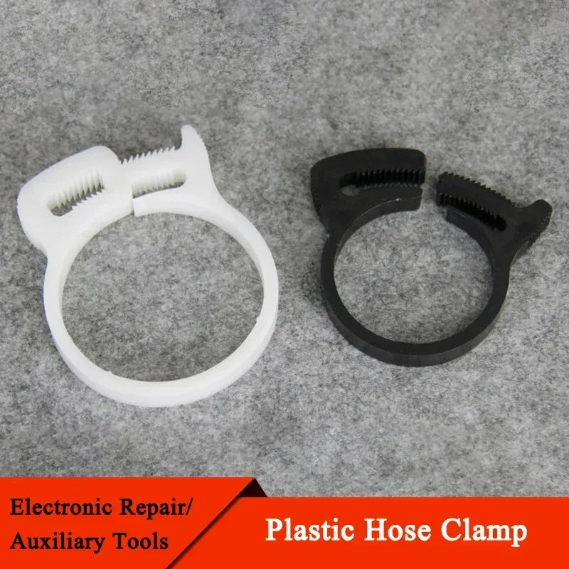 10Pcs Hose Clamps 3.8~59mm Plastic Line Water Pipe Strong Clip Spring Cramps Fuel Air Tube Fitting  Fixed Tool