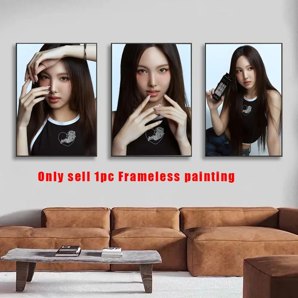 Korean Female Singer N-Nayeon Poster HD Self-Adhesive Wall Decals For Living Room & Bedroom Home Decor Gift