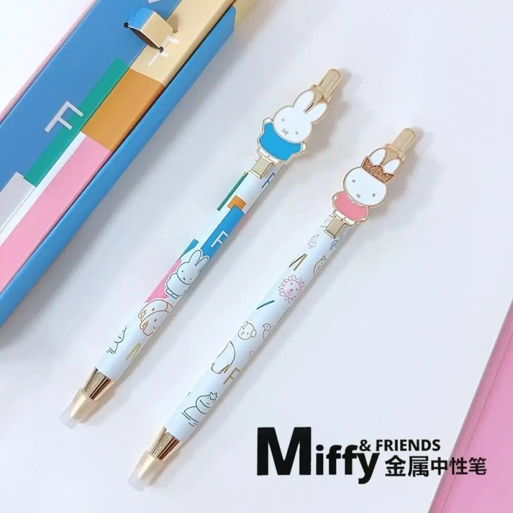 

0,5 мм нейтральная ручка Miffy Rabbit, милый мультфильм, креативная простая ручка с несколькими стилями, кавайная студенческая ручка для подписи, подарок