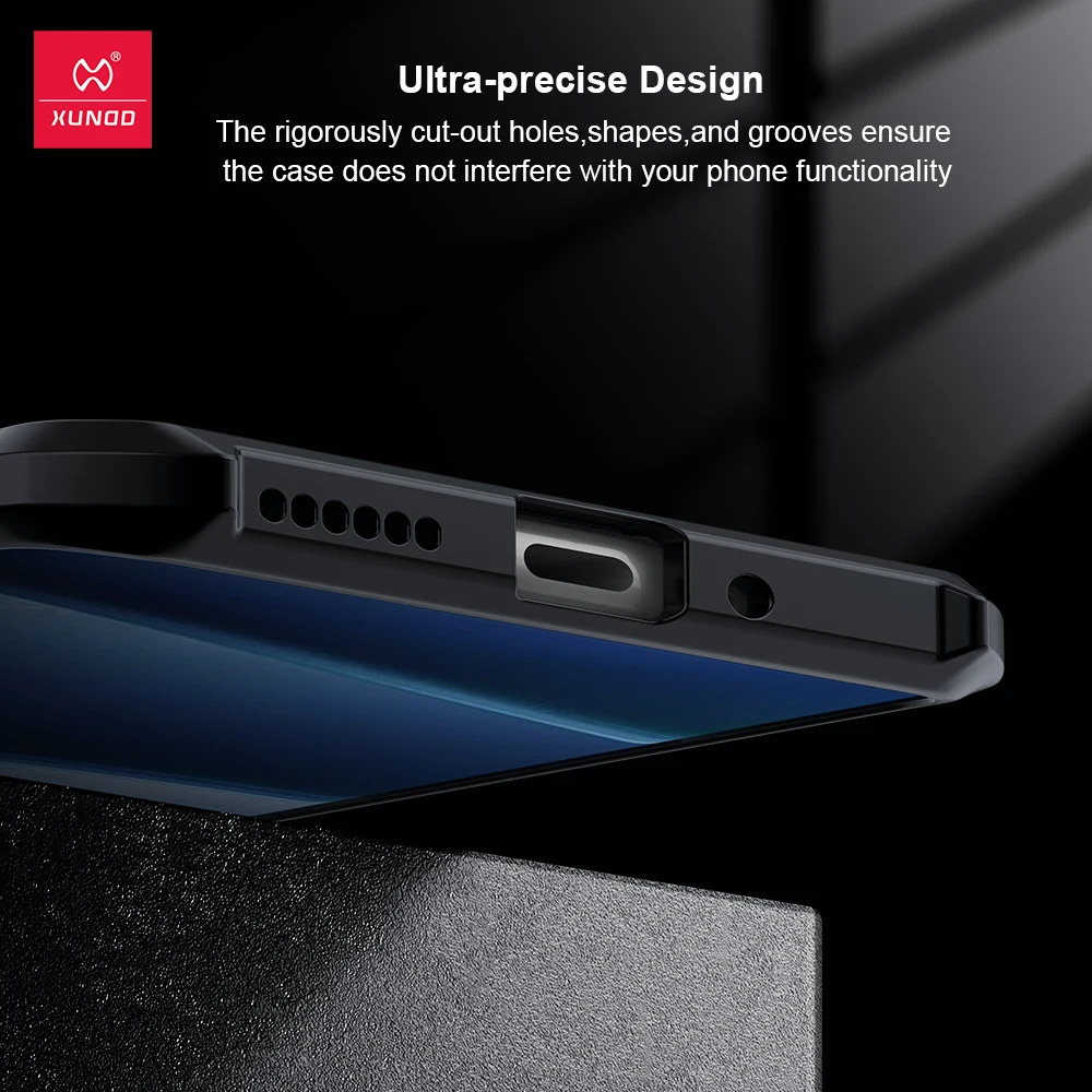 Xundd Case For Xiaomi 15 Ultra Airbag Anti-drop Shell,Camera Protection PC+TPU Back Stripe Transparent Anti-fingerprint Cover