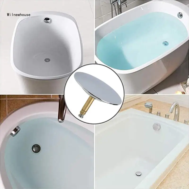 1Pc 72mm Diameter Bathtub Stopper Universal Bathroom Basin Kitchen Sink Detachable Adjustable Manual Lift Drain Plug Dropship